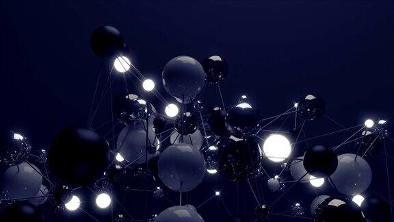 分子网络中的球体