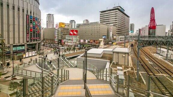 4K延时:大阪中央车站梅田