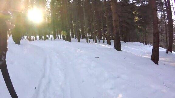 在奥地利阿尔卑斯山滑雪旅游