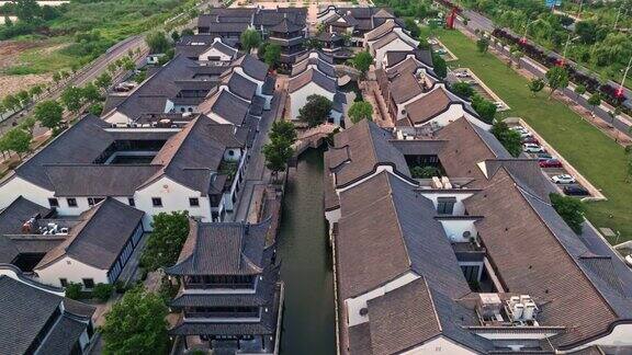 中国传统建筑景观鸟瞰图