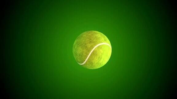 网球旋转和过渡与亮度无光阿尔法通道-无缝循环-库存视频