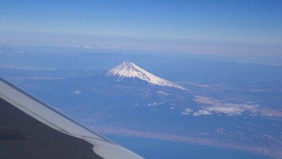 富士山的冬天山富士山日本