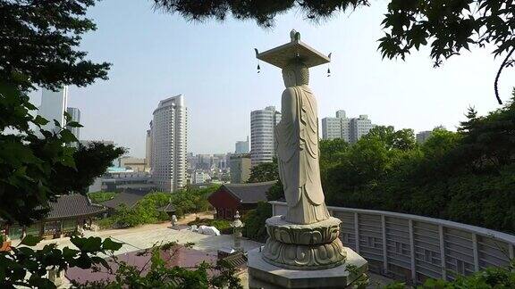 奉子寺-首尔-韩国江南区城市景观