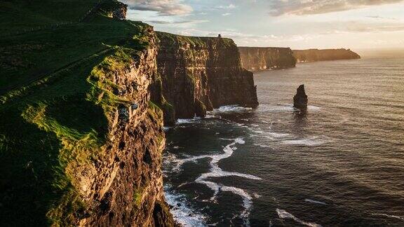 爱尔兰的莫赫悬崖-航拍