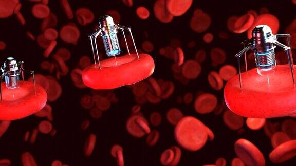 纳米机器人正在修复受损的血细胞
