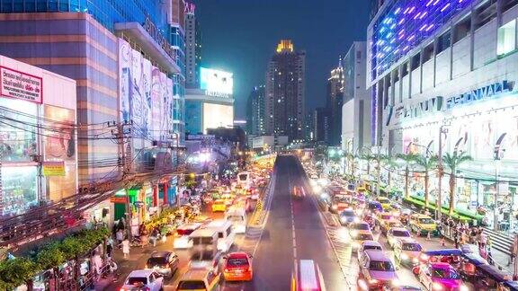 夜间曼谷交通-延时