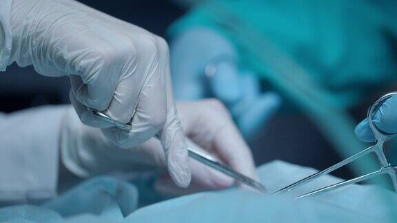 手术手做手术外科医生从事医疗手术