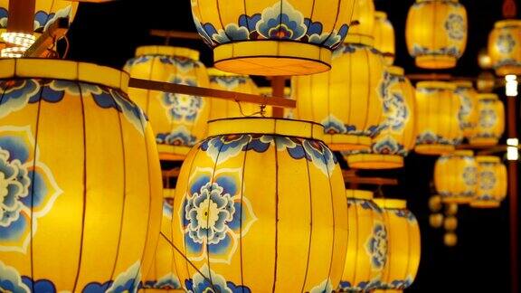 中国陕西西安庆祝中国春节的灯笼