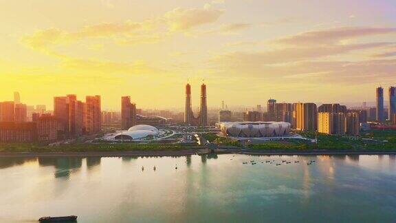 杭州现代城市景观与体育场