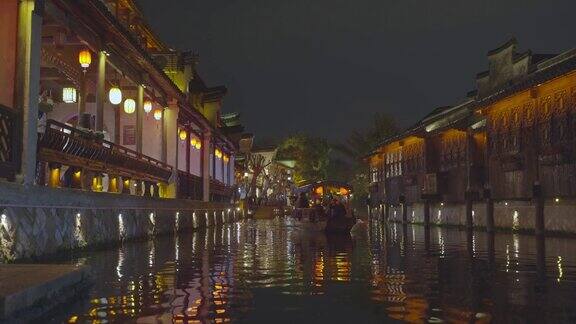 中国古镇南浔夜景