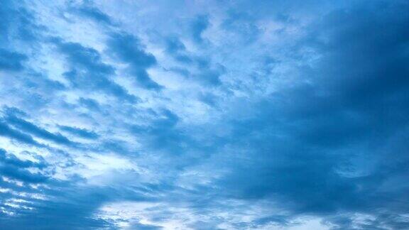 4k云与蓝天的时间间隔