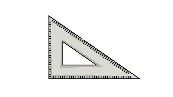 动画视频形成直角标尺图标