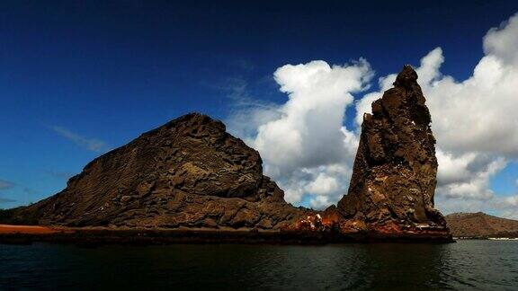 加拉帕戈斯群岛bartolome岛十二宫的尖峰岩石