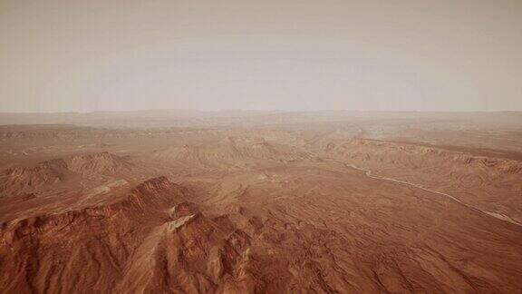火星的表面布满了小岩石和红砂