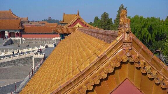 斯坦尼康镜头的内部部分的紫禁城-中国皇帝的古代宫殿