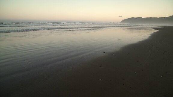 俄勒冈海岸海滩黎明4KUHD