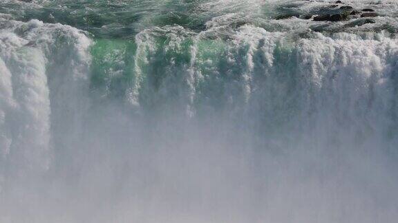 尼亚加拉大瀑布超高清4K视频景观慢动作