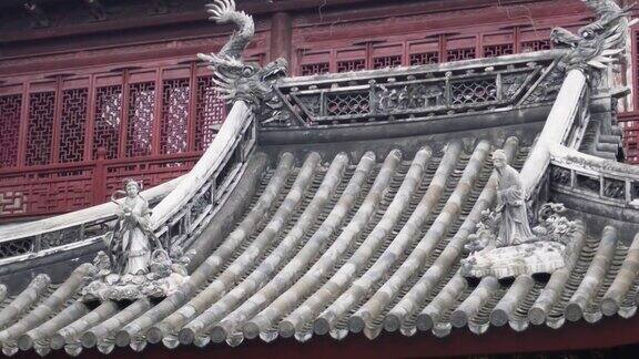 中国上海传统建筑屋顶设计