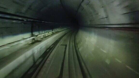 4K地铁隧道视频