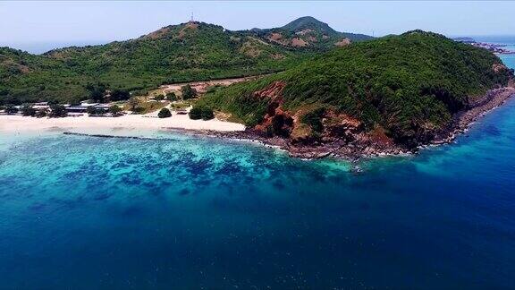 鸟瞰图的海滩在泰国