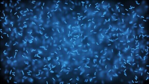 无缝循环细菌细胞背景3d生成显微镜视图科学的医学插图