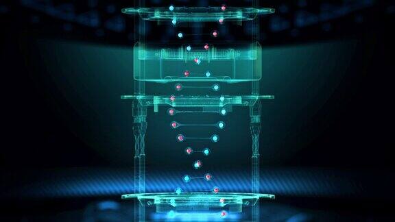 抽象技术科学概念DNA未来的