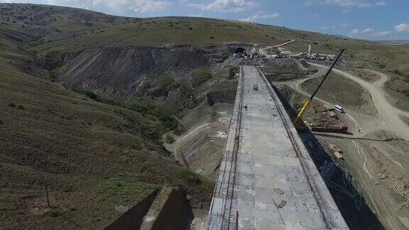 高架桥建设-锡瓦斯和安卡拉省之间高速铁路的基础设施研究-土耳其Ankara-Sivas土耳其06152019