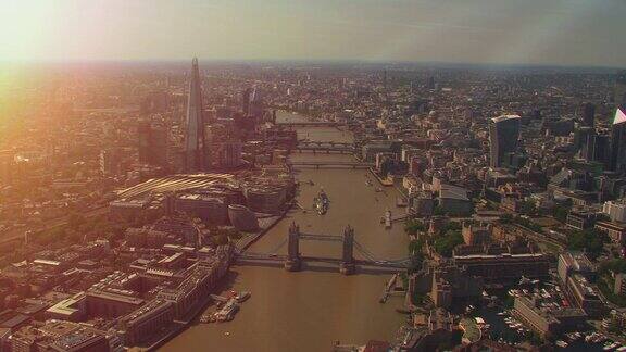 鸟瞰图伦敦英国4k