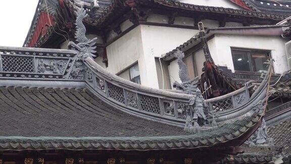 中国上海传统建筑屋顶设计