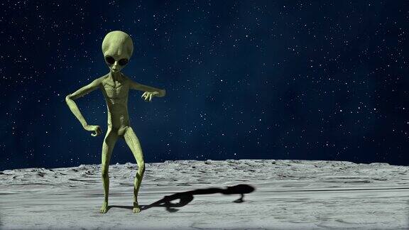 外星人在月球上跳鸡舞