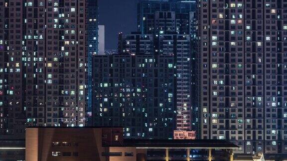 晚上的住宅区中国北京