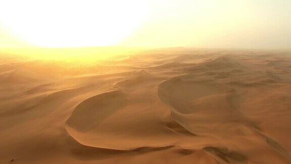 清晨来到纳米比亚沙漠