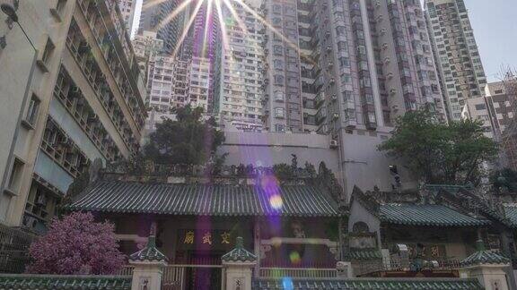 中国香港:香港市中心的万墨古庙
