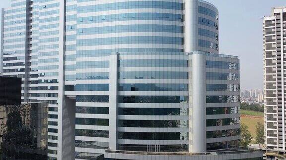 商业楼宇鸟瞰图公司办公室的摩天大楼商业办公室的摩天大楼建筑公司空中城市生活空中城市