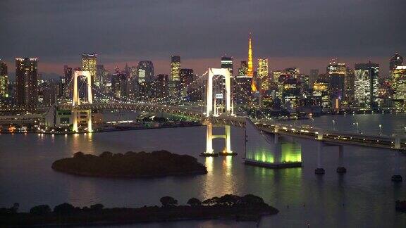 彩虹桥和日本东京塔