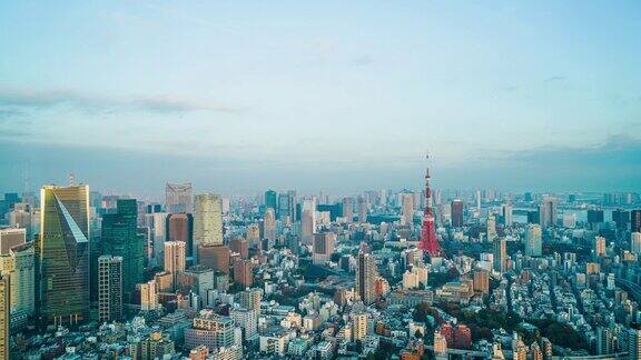 时光流逝的东京城与东京塔