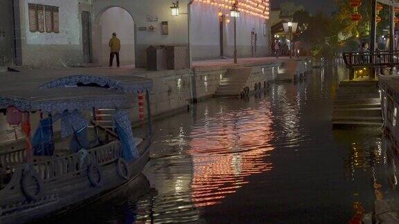 中国古镇南浔夜景