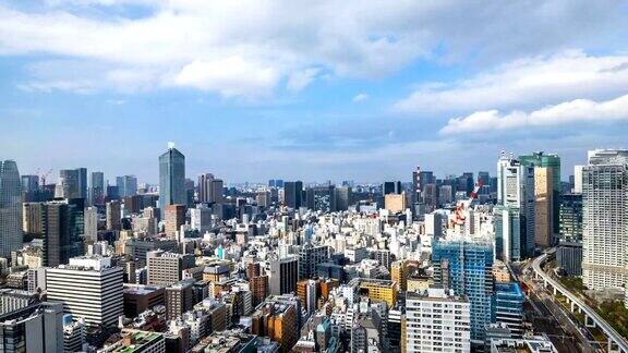 日本东京城市的时间流逝
