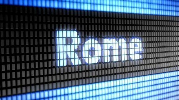 屏幕上的“罗马”4K分辨率循环