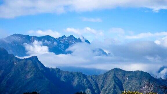 这是中国四川西部风景的镜头