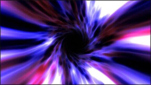 紫色超隧道旋转速度空间隧道扭旋能量神奇发光线抽象背景