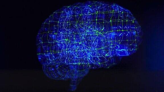 代表概念人工智能的人工神经脑脉冲电路