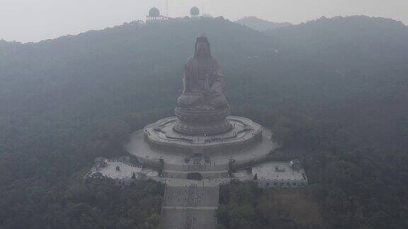 中国佛山西桥山南海宝峰寺鸟瞰图