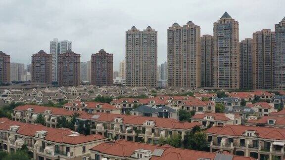 中国西安高档住宅区鸟瞰图