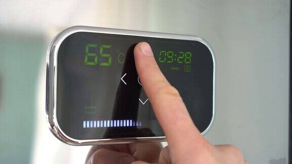 家用智能恒温器Wi-Fi数字触摸屏显示温度调节