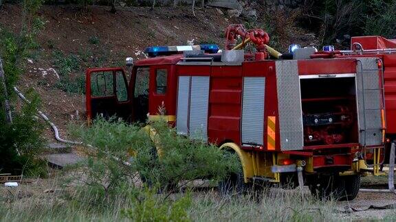 消防车用于灭火