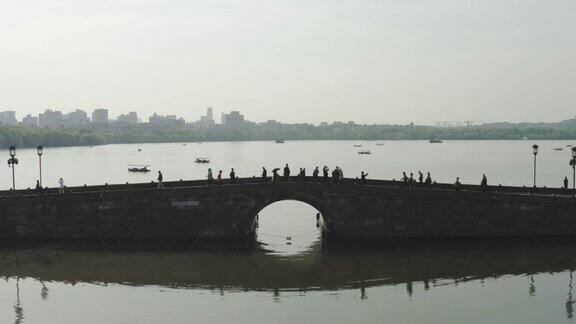 鸟瞰杭州西湖景观中国