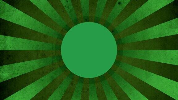 圆圈绿色复古环背景4K