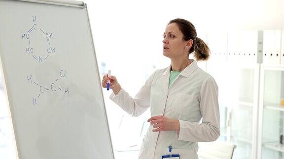 分子的化合物写在白板上习题老师讲解公式
