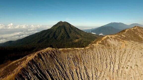 山地景观贾瓦岛印度尼西亚